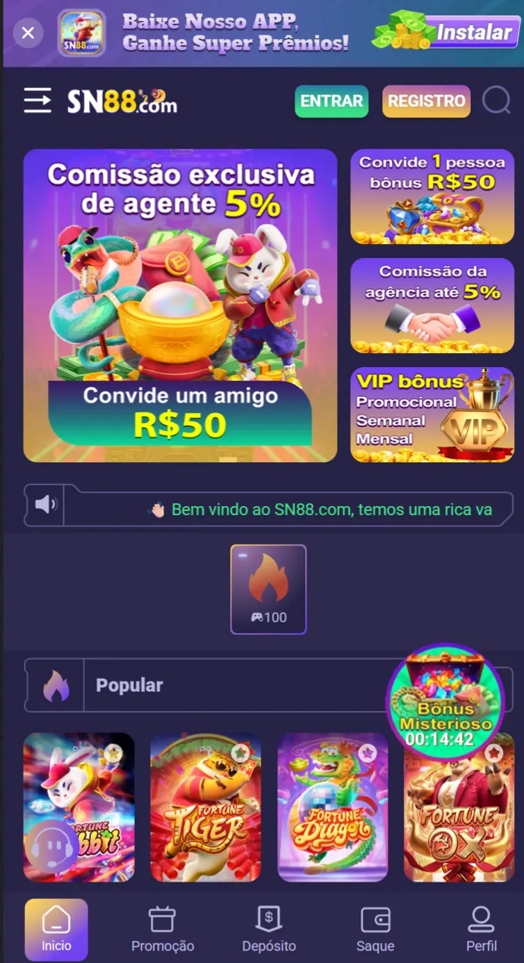 sn88 Conheça cassino mobile no Brasil Aposte Confiável